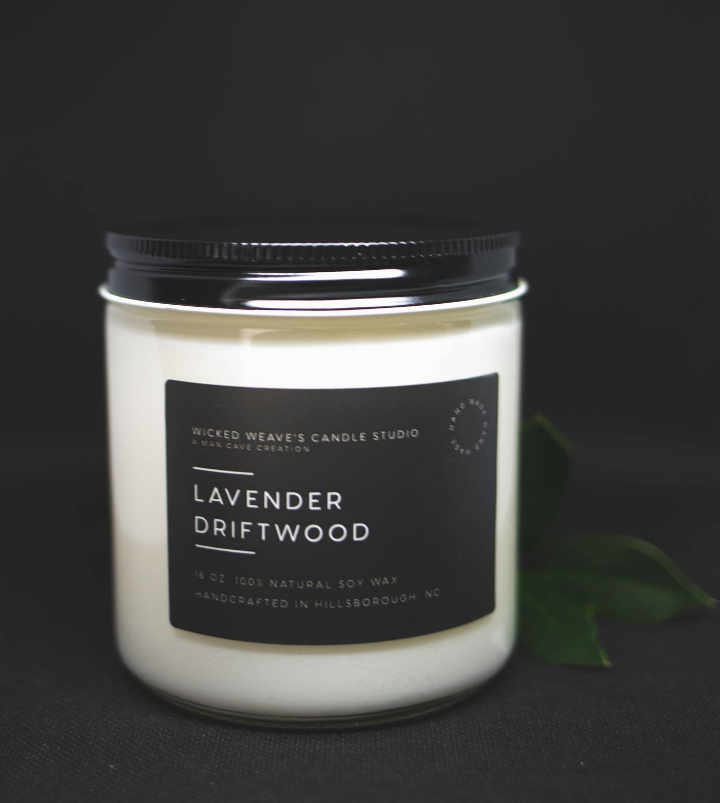 Lavender Driftwood 8 oz Jar Candle