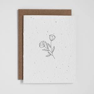 Plantable Greeting Card - Floral 5